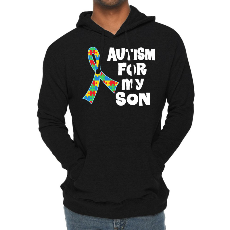 Autism Son T  Shirt Autism Ribbon For Son T  Shirt Lightweight Hoodie by vmcdermott132 | Artistshot