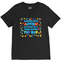 Autism T  Shirt Autism Autistic Autism Support Puzzle T  Shirt V-neck Tee | Artistshot