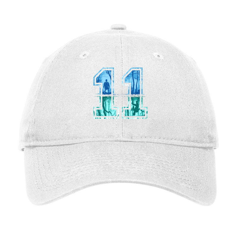 Strange Number 11 Blue Vintage Adjustable Cap by cumexajaharv | Artistshot