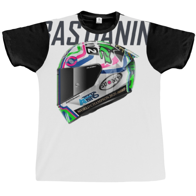 Enea Bastianini Helmet (2) Graphic T-shirt by WILLIAMWARNER | Artistshot