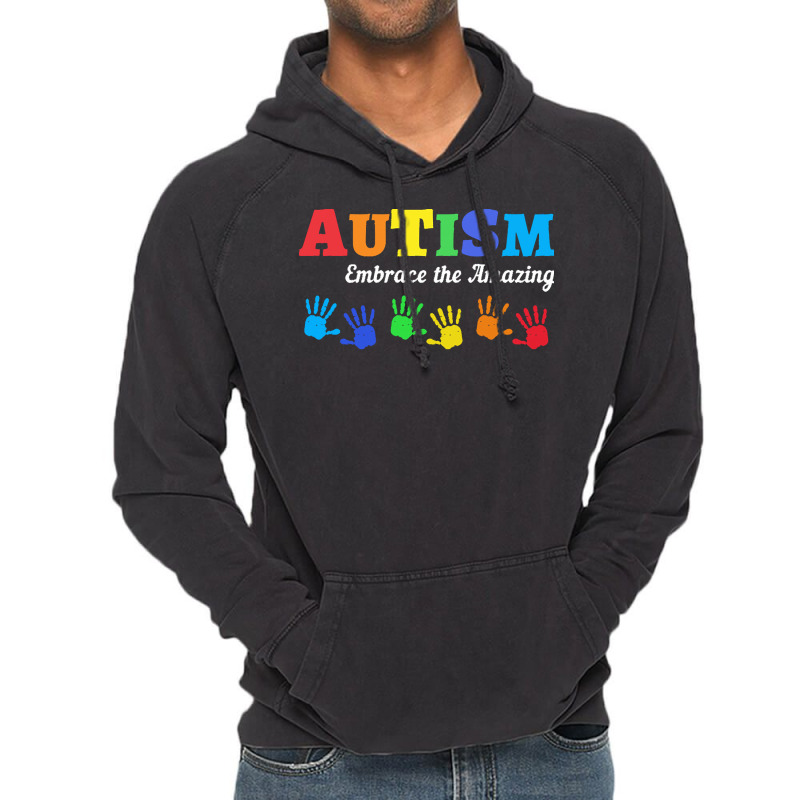 Autism T  Shirt Autism Awareness Embrace The Amazing T  Shirt Vintage Hoodie by vmcdermott132 | Artistshot