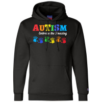 Autism T  Shirt Autism Awareness Embrace The Amazing T  Shirt Champion Hoodie | Artistshot