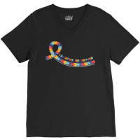 Autism T  Shirt Autism Awareness For World Autism Awareness Day T  Shi V-neck Tee | Artistshot