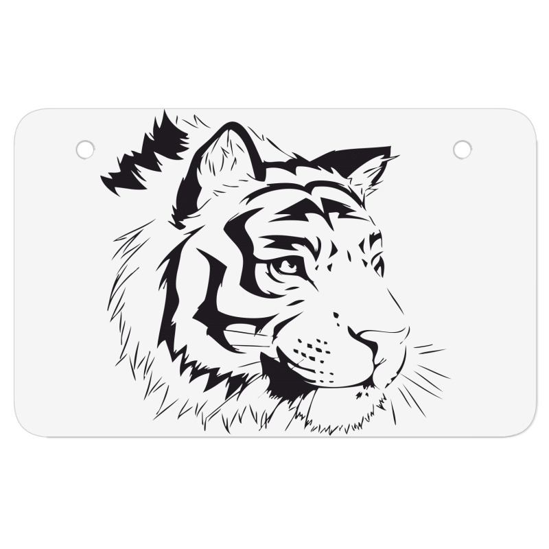 Wild Tiger Animal Art Personalized Custom License Plate Tag For Auto Car ATV
