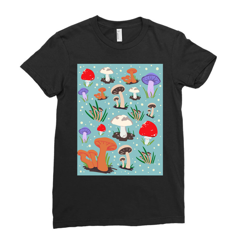 Artistshot Trending Mushroom Delight Ladies Fitted T-Shirt by brumfieldportillo7vlpq8 | Artistshot