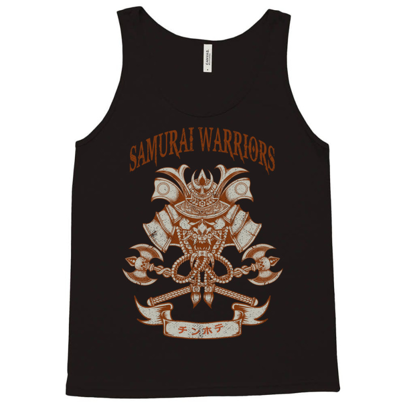 Samurai Warriors Samurai Mask Tank Top by apolitery | Artistshot