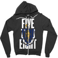 Five Zero Eight 508 Area Code Worcester Massachusetts T Shirt Zipper Hoodie | Artistshot