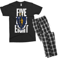 Five Zero Eight 508 Area Code Worcester Massachusetts T Shirt Men's T-shirt Pajama Set | Artistshot