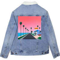 Elv Alps By Hiroshi Nagai Unisex Sherpa-lined Denim Jacket | Artistshot