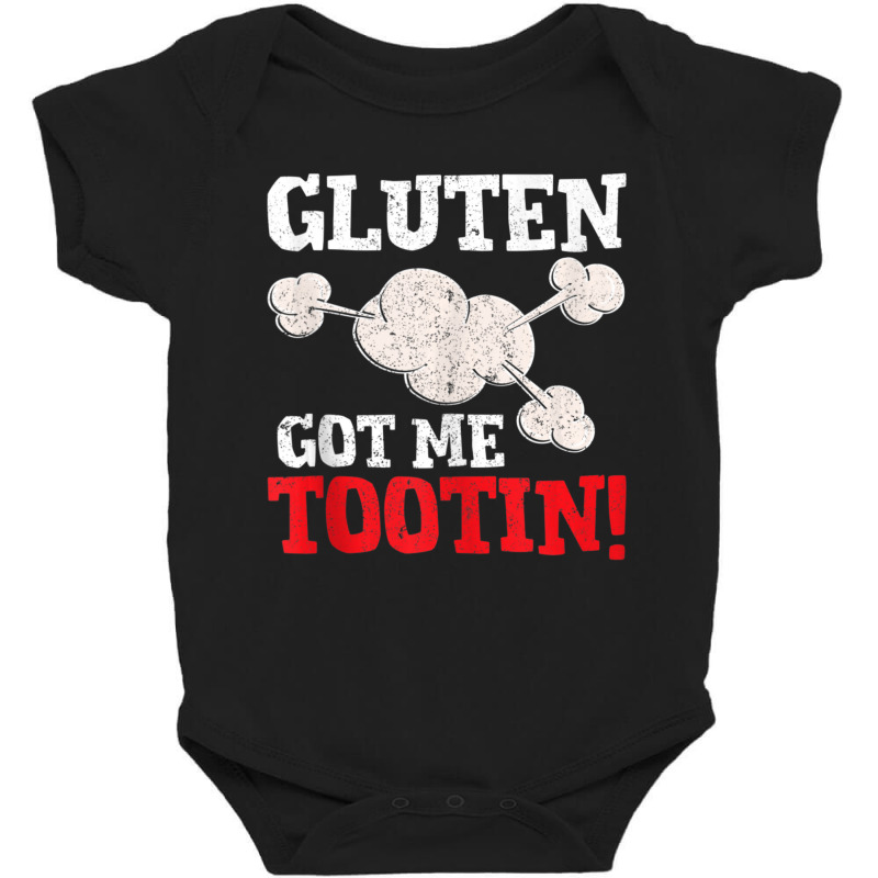 Gluten Got Me Tootin Wheat Barley Free Joke Baby Bodysuit | Artistshot