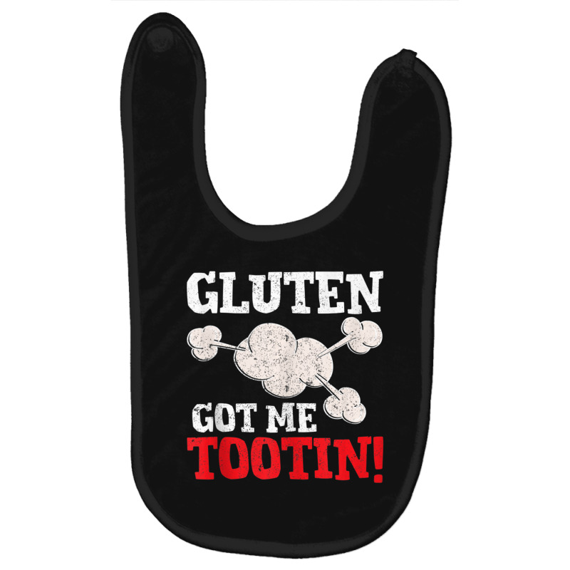 Gluten Got Me Tootin Wheat Barley Free Joke Baby Bibs | Artistshot