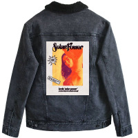 Vintage Poster Solar Unisex Sherpa-lined Denim Jacket | Artistshot