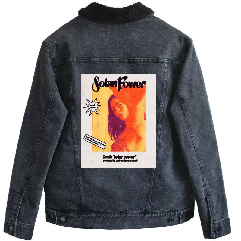 Vintage Poster Solar Unisex Sherpa-lined Denim Jacket | Artistshot