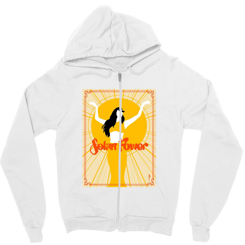 Vintage Yellow Poster Zipper Hoodie | Artistshot