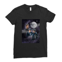 Nathan Fielder Dramatic Galaxy Wolf Print Style Ladies Fitted T-shirt | Artistshot