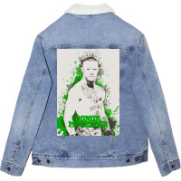 Conor Mcgregor Painting Art Unisex Sherpa-lined Denim Jacket | Artistshot