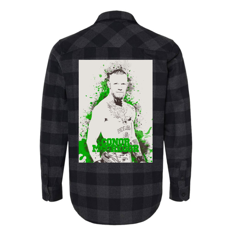 Conor Mcgregor Painting Art Flannel Shirt | Artistshot