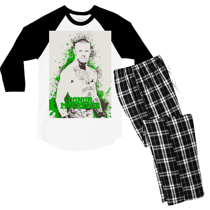 Conor Mcgregor Painting Art Men's 3/4 Sleeve Pajama Set | Artistshot