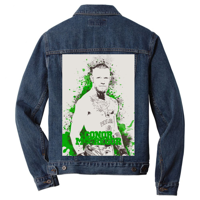 Conor Mcgregor Painting Art Men Denim Jacket | Artistshot