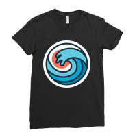 Wave Ladies Fitted T-shirt | Artistshot