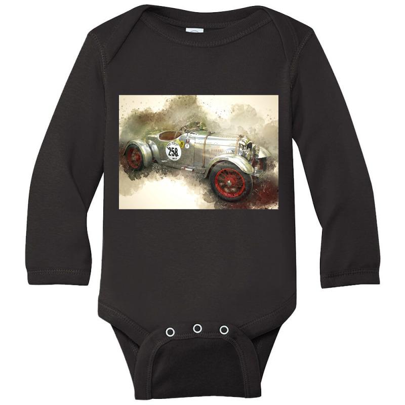 Artistshot Trending Nostalgic American Car-8qvfx Long Sleeve Baby Bodysuit | Artistshot