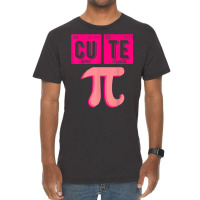 Cute Pie Pi Day Cutie Math Periodic Table Pink Math Teacher T Shirt Vintage T-shirt | Artistshot