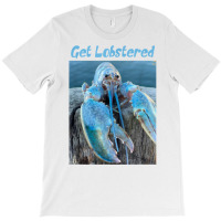 Funny Jumpscare Lobster Meme Blue Crustacean T Shirt T-shirt | Artistshot