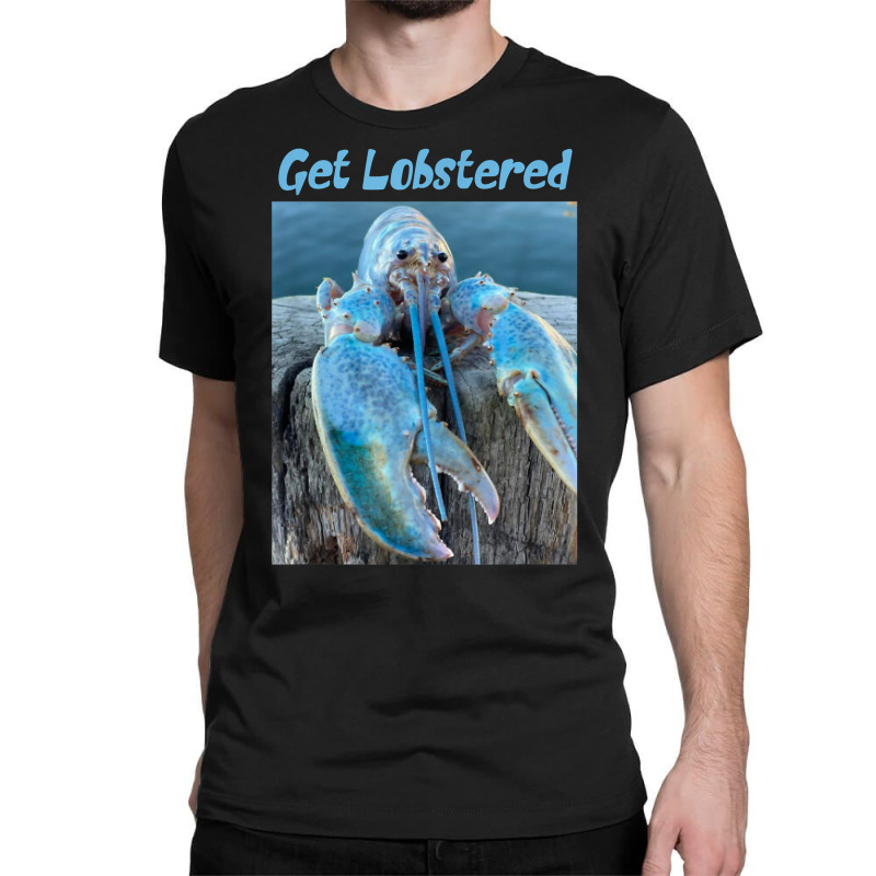 Funny Jumpscare Lobster Meme Blue Crustacean T Shirt Classic T-shirt | Artistshot