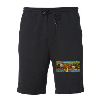 Hanukkah With Candlestick Fleece Short | Artistshot