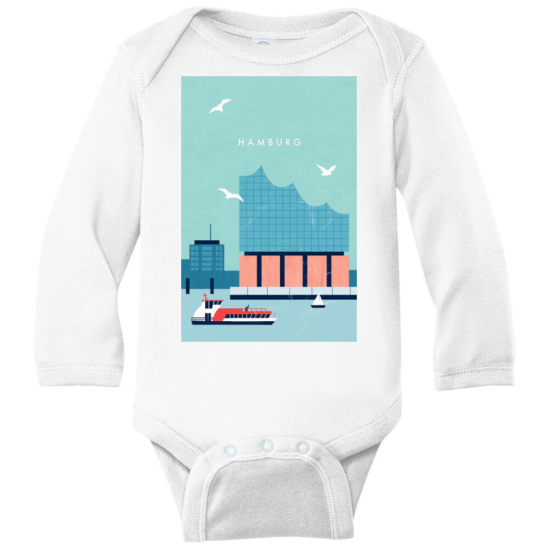 Hamburg Elbphilharmonie Long Sleeve Baby Bodysuit by joannamitchael | Artistshot