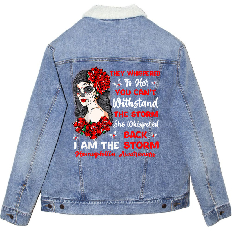 I Am The Storm Afro Hippie Hemophilia Warrior T Shirt Unisex Sherpa-Lined Denim Jacket by kamrynshut8 | Artistshot