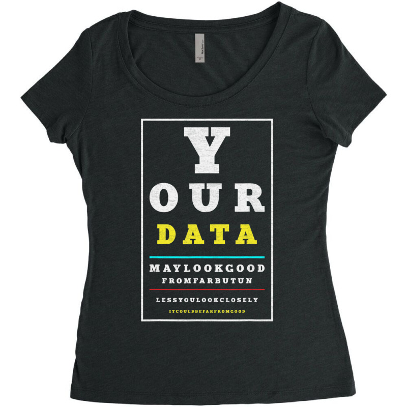 Data Analytics Data Engineering Data Scientist Joke Women's Triblend Scoop T-shirt by longho | Artistshot