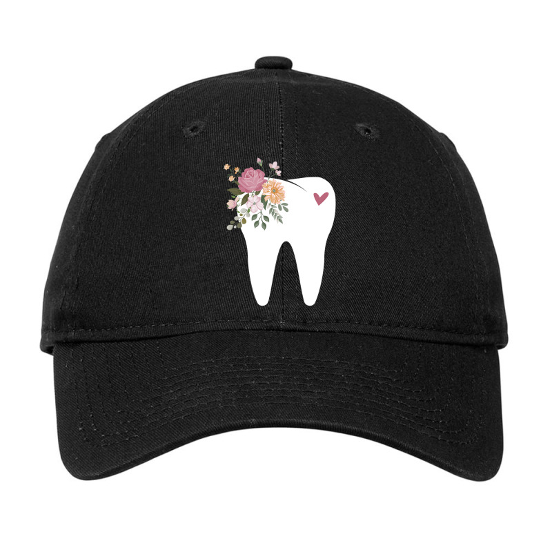 Dentist Dental Assistant Oral Hygienist Tooth Flower Adjustable Cap by longho | Artistshot