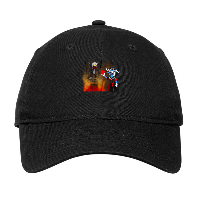 Itchy And Scratchy And The Temple Of Doom Adjustable Cap | Artistshot