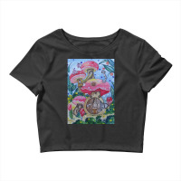 Artistshot Hot Trend Mushroom Land Crop Top | Artistshot