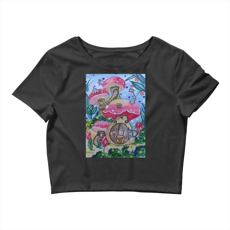 Artistshot Hot Trend Mushroom Land Crop Top by oatesorlandoi9eepf | Artistshot