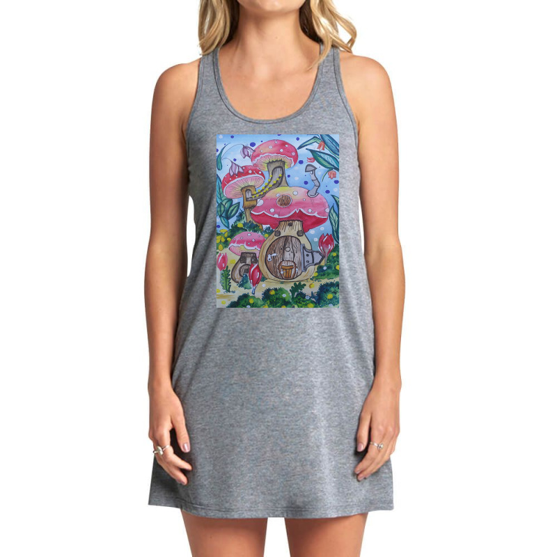 Artistshot Hot Trend Mushroom Land Tank Dress by oatesorlandoi9eepf | Artistshot