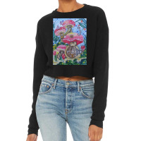 Artistshot Hot Trend Mushroom Land Cropped Sweater | Artistshot