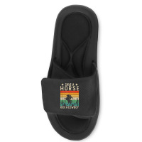 Horse Riding Adult Joke Save A Horse Ride A Cowboy Slide Sandal | Artistshot