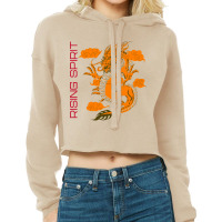 Artistshot Hot Trend Rising Spirit Orange Dragon Cropped Hoodie | Artistshot