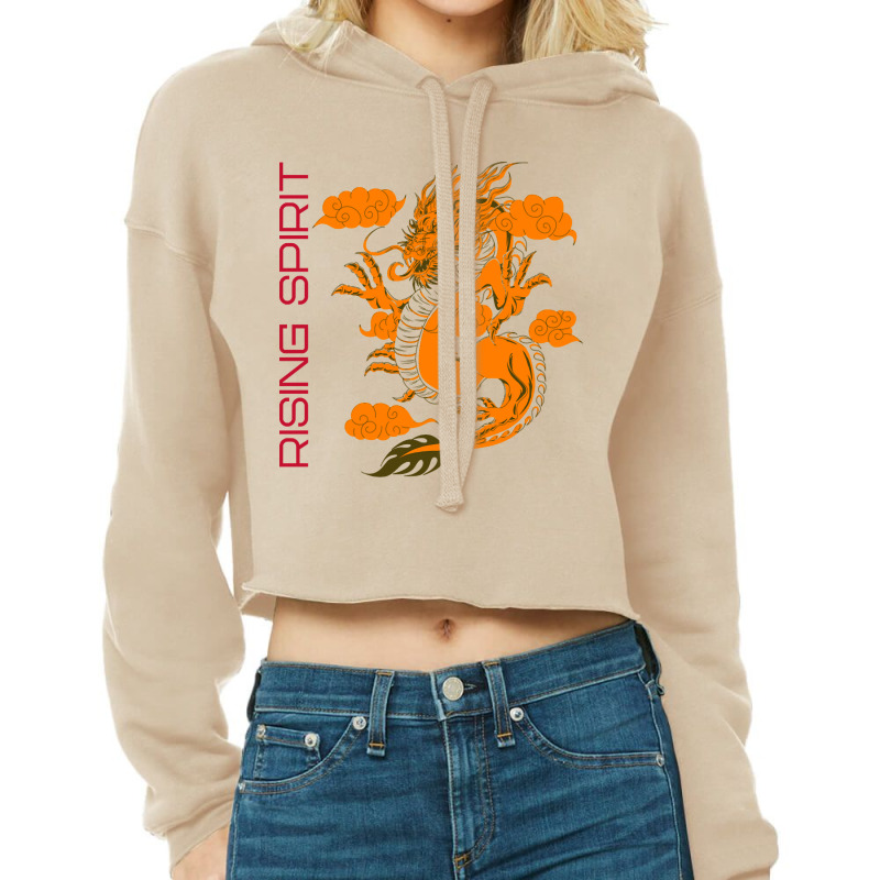 Artistshot Hot Trend Rising Spirit Orange Dragon Cropped Hoodie by seifertmurryq3jmxs | Artistshot