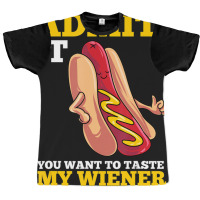 Hot Dog Sausage Joke Pun Bread Fast Food Graphic T-shirt | Artistshot