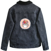 Big Sister Cat For Christmas Unisex Sherpa-lined Denim Jacket | Artistshot