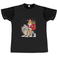 Black Cat Kitty Christmas Cat Christmas Gifts Santa Caticorn Unicorn Graphic T-shirt | Artistshot