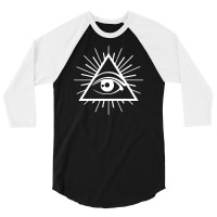 All Seeing Eye 3/4 Sleeve Shirt | Artistshot