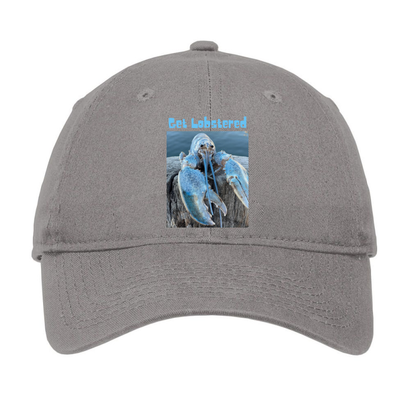 Funny Jumpscare Lobster Meme Blue Crustacean  Get Lobstered Adjustable Cap | Artistshot