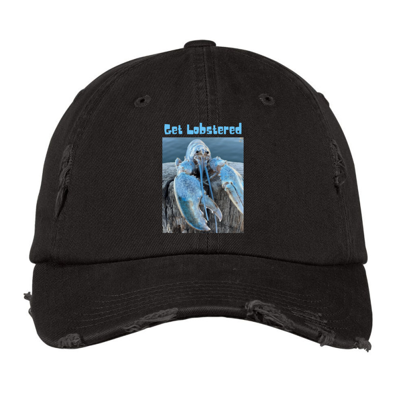 Funny Jumpscare Lobster Meme Blue Crustacean  Get Lobstered Vintage Cap | Artistshot