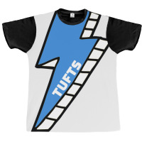 Tufts University Lightning Bolt Graphic T-shirt | Artistshot