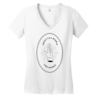 Treat Fat People Like People 80s Women's V-neck T-shirt | Artistshot