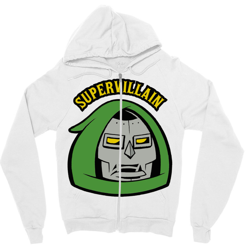 Supervillain Zipper Hoodie by withbenajd | Artistshot